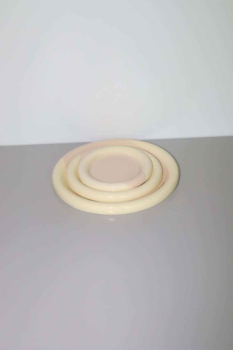[MAEIRE] RING PLATE (YELLOW/BEIGE)