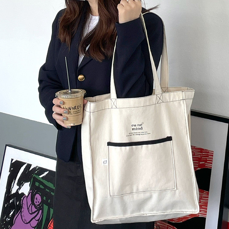 EU NE MIND·ウネマインド | eune mind big stitch pocket eco bag – mmesh