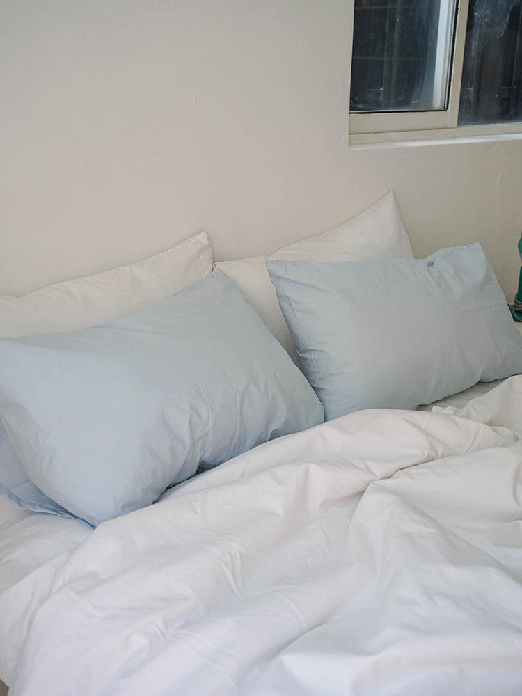 Sky blue pillow cover