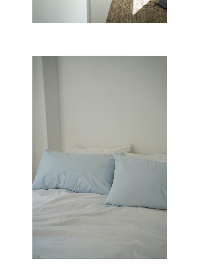 Sky blue pillow cover