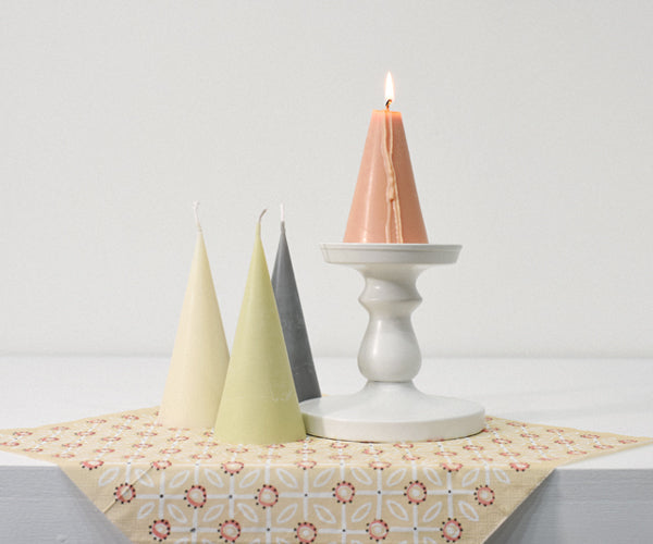 cone candle 6color