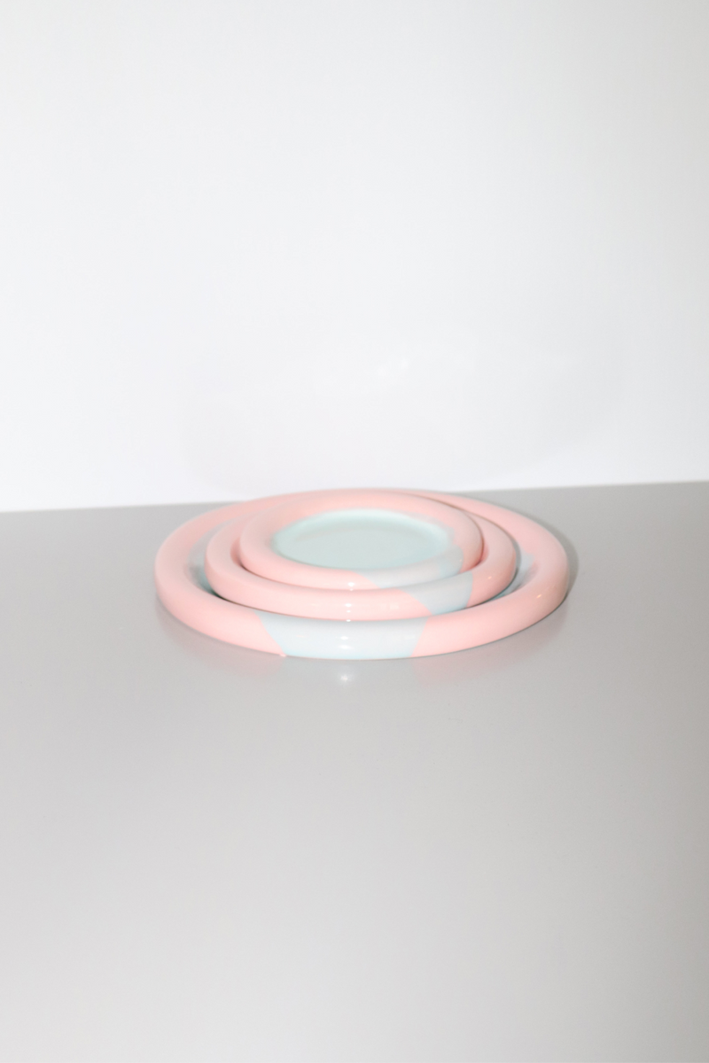 RING PLATE (PINK/SKY)