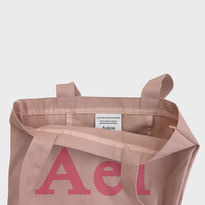 Aeiou Logo Bag (100% Cotton) Rosy Brown