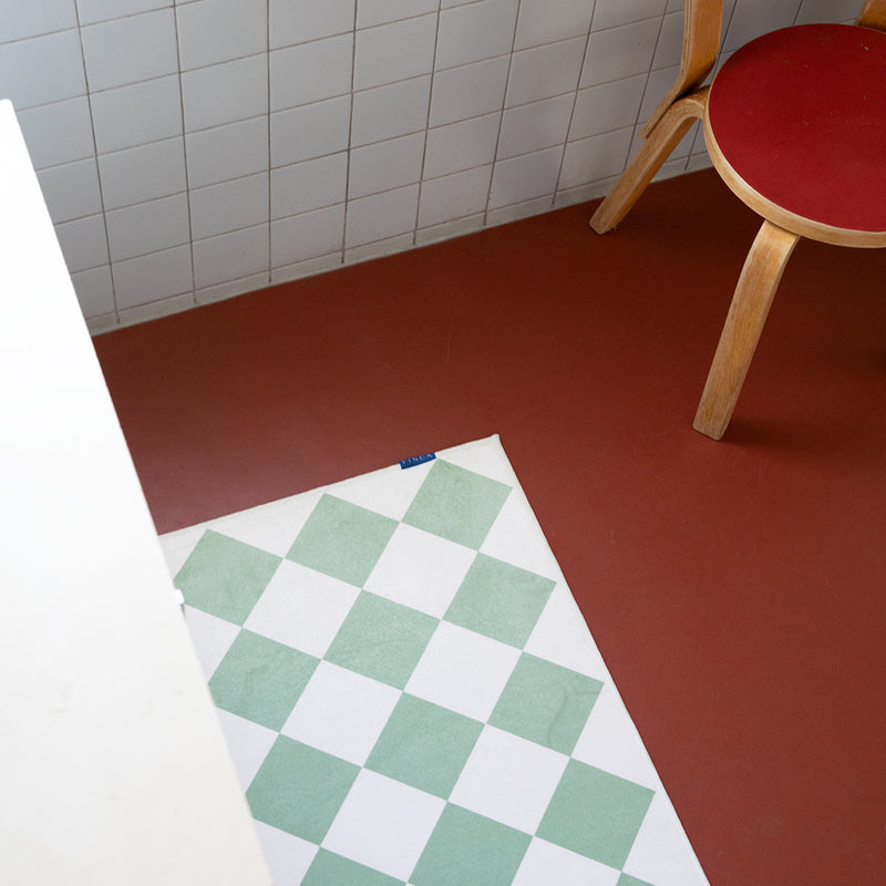 [HODU3"] Diamond Tile Floor Mat Mint Green 3sizes