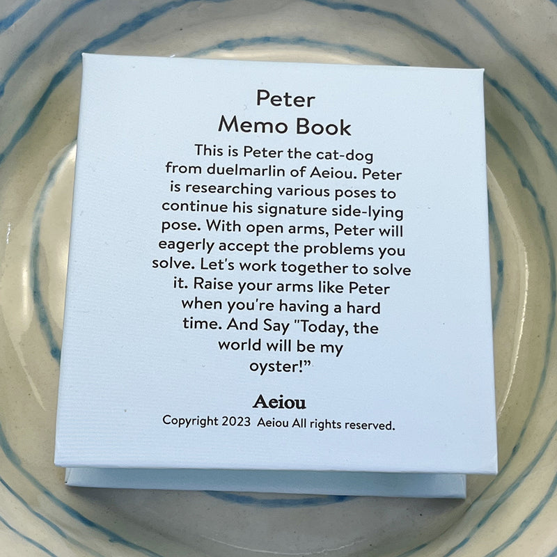 Peter Memo Book With Open Arms Post-it
