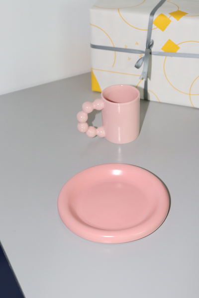 ARCH MUG(pink)/RING PLATE(pink) SET