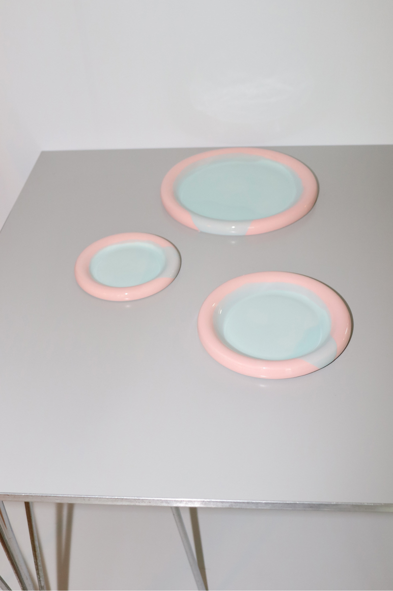 RING PLATE (PINK/SKY)