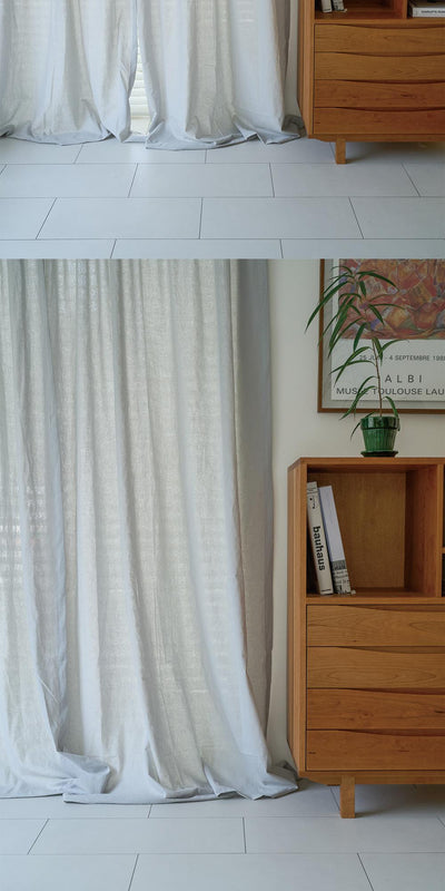 [E.PALETTE] Gray Linen Curtain