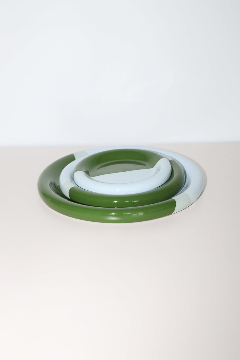 RING PLATE (SKY/GREEN)