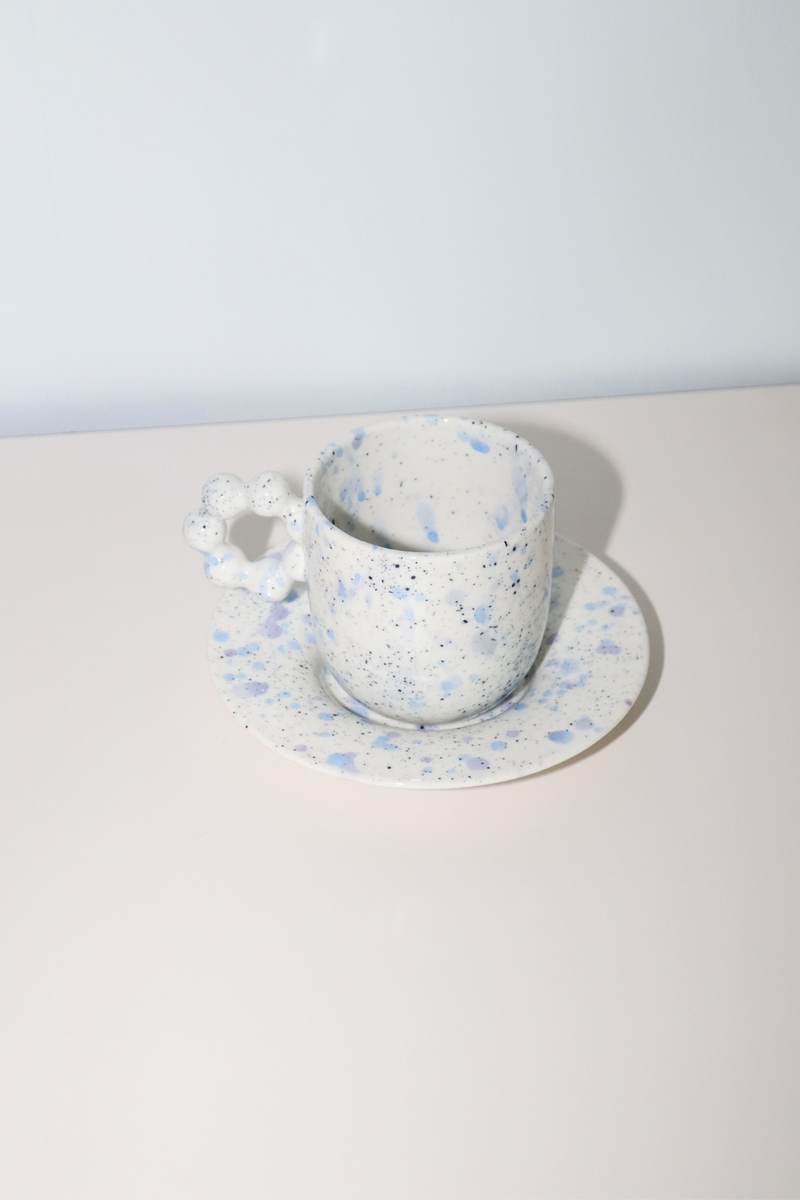 Beads Coffee Cup/saucer(sprinkle02.)