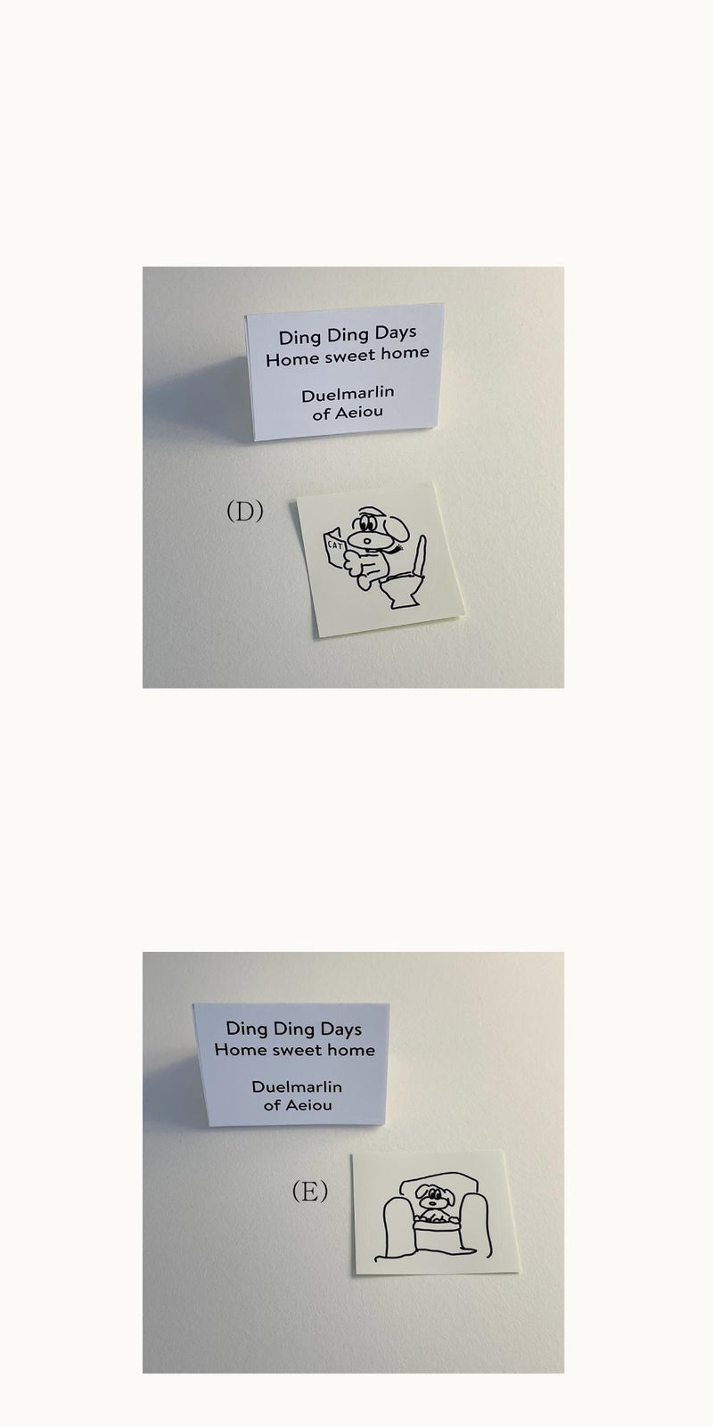 [ROOM 618] Ding Ding Days sticker / Home sweet home 6 pieces set