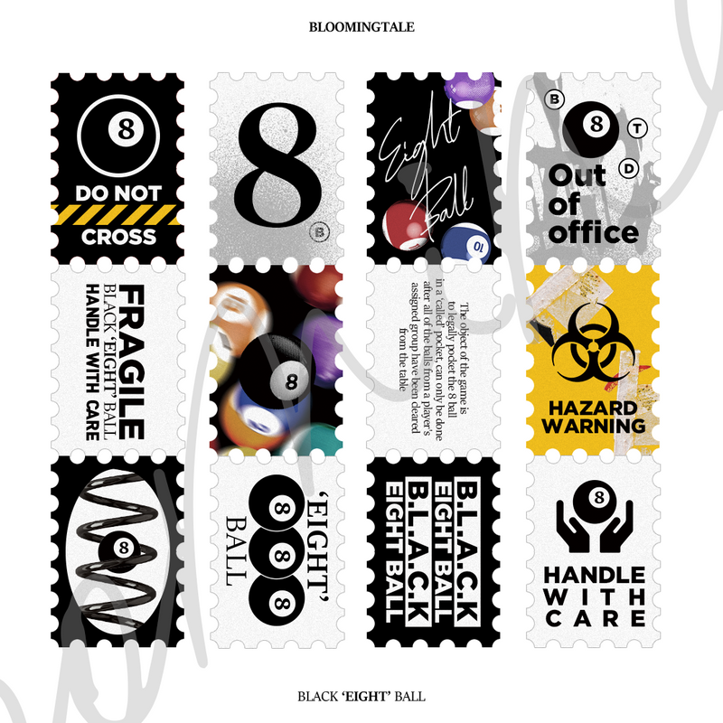 Eight Ball stamp マスキングテープ
