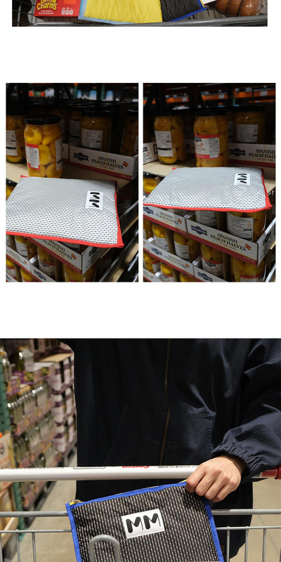 [ORDINARY PLUS] Fluffy Shield For IPad Pouch White&Red