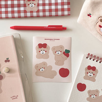 Red Ribbon Bebe Big Removable Sticker Pack