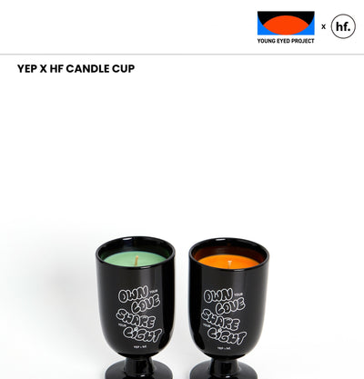 YEP×HF CANDLE CUP - GREEN <OWN LOVE LIGHT>
