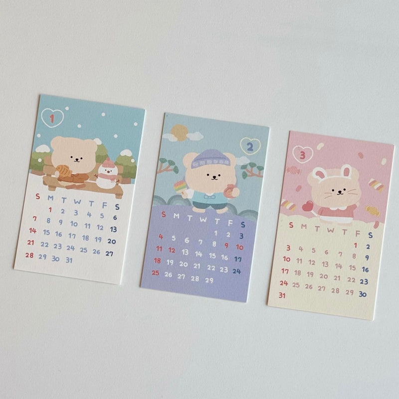 2023 Kuri Bear Mini Calendar