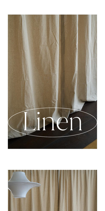 [E.PALETTE] Oatmeal Linen Curtain