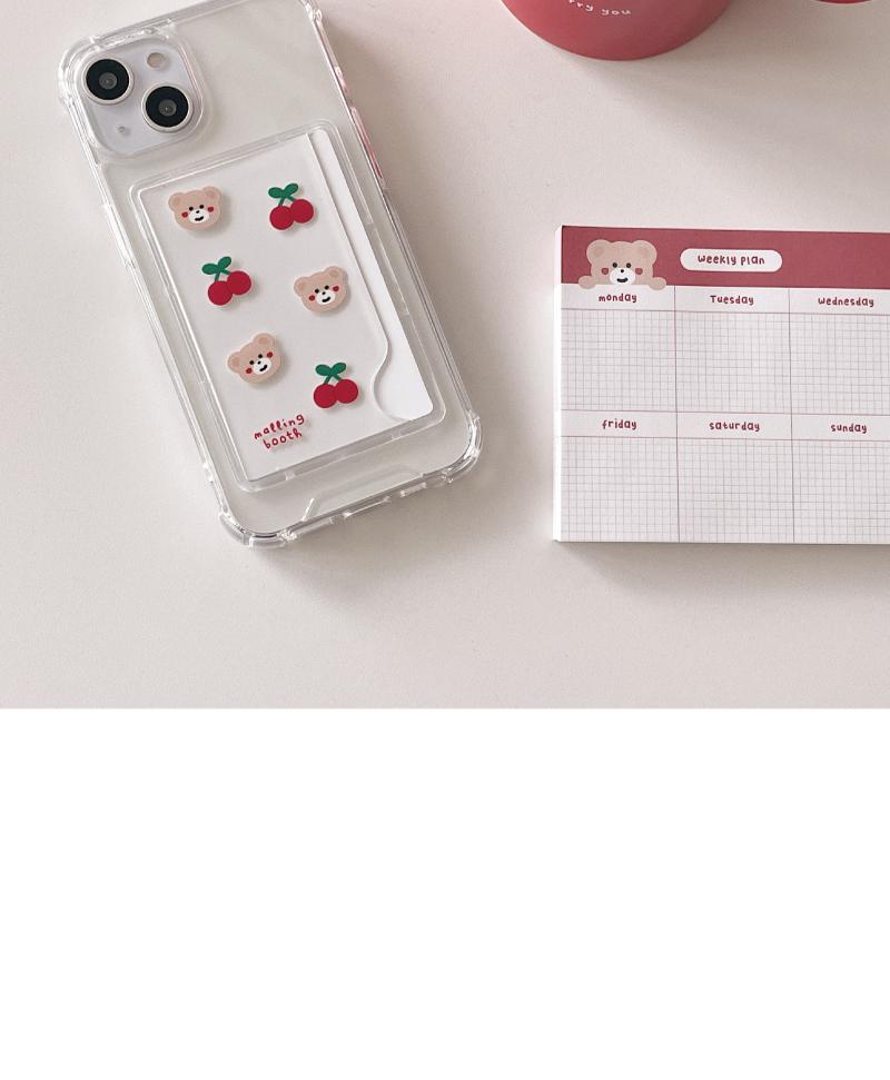 Bebe Cherry Pattern Card Smartphone Case