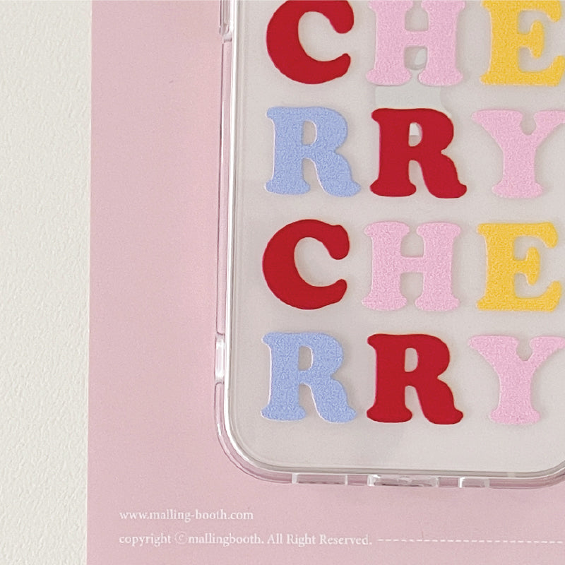 [12PM] Cherry lettering スマホケース