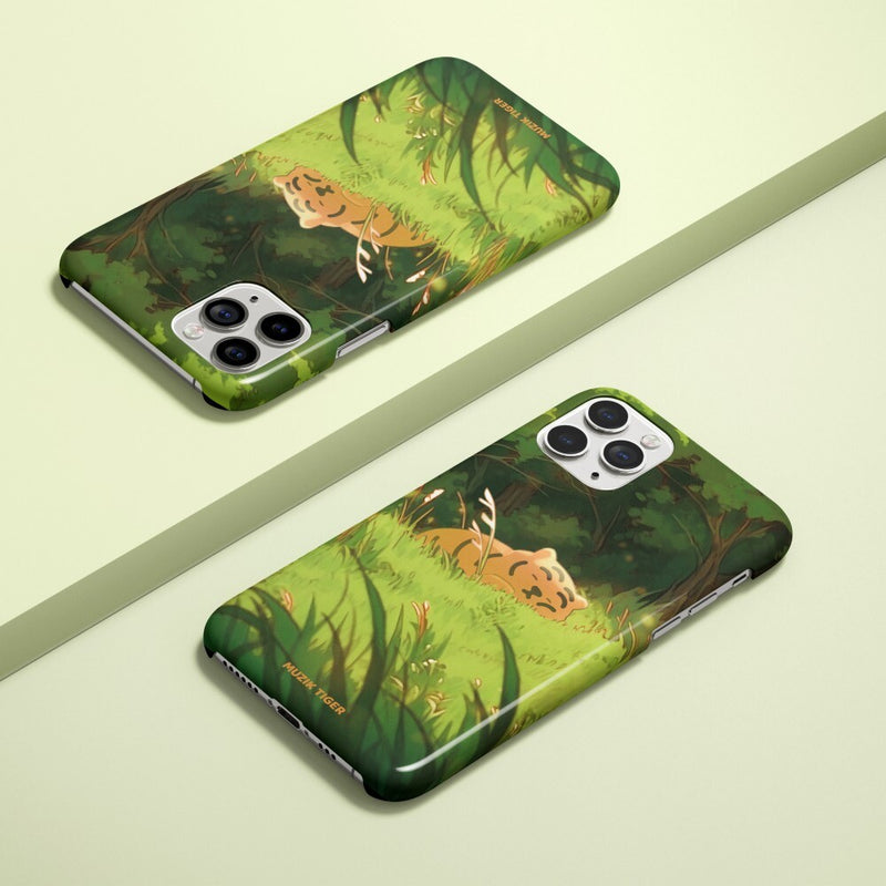 Ddoongrang Forest Nap Sleeping iPhone Case