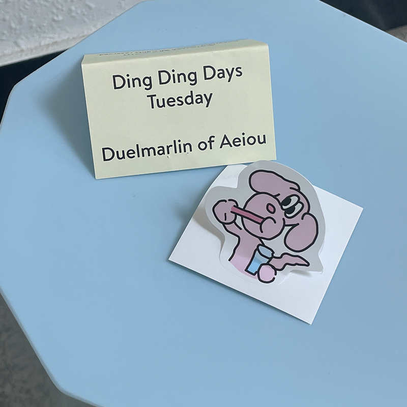 [BONBON] Ding Ding Days Sticker/Tuesday Set of 6
