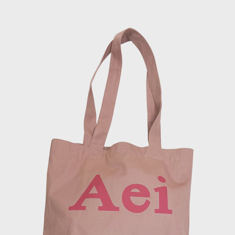 Aeiou Logo Bag (Cotton100%) Rosy Brown