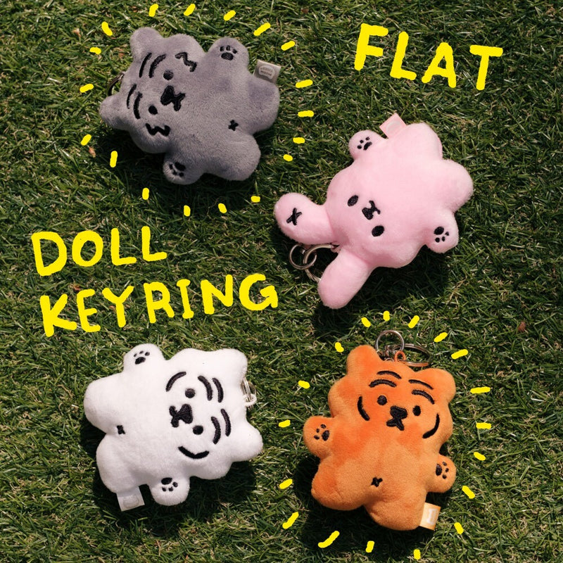 Flat Doll plush toy key ring 4 types