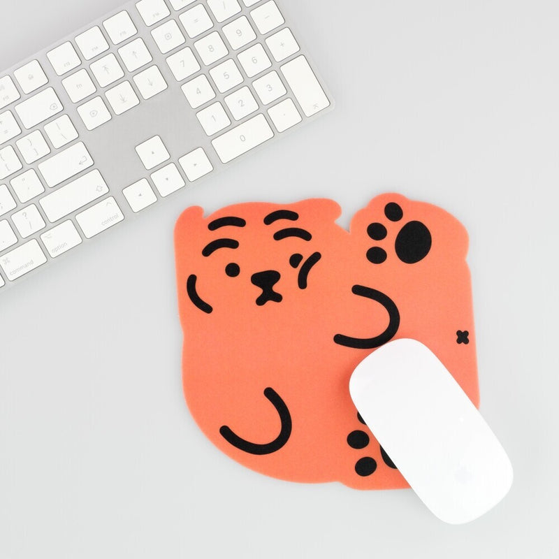 [12PM] Square tiger PVC mouse pad