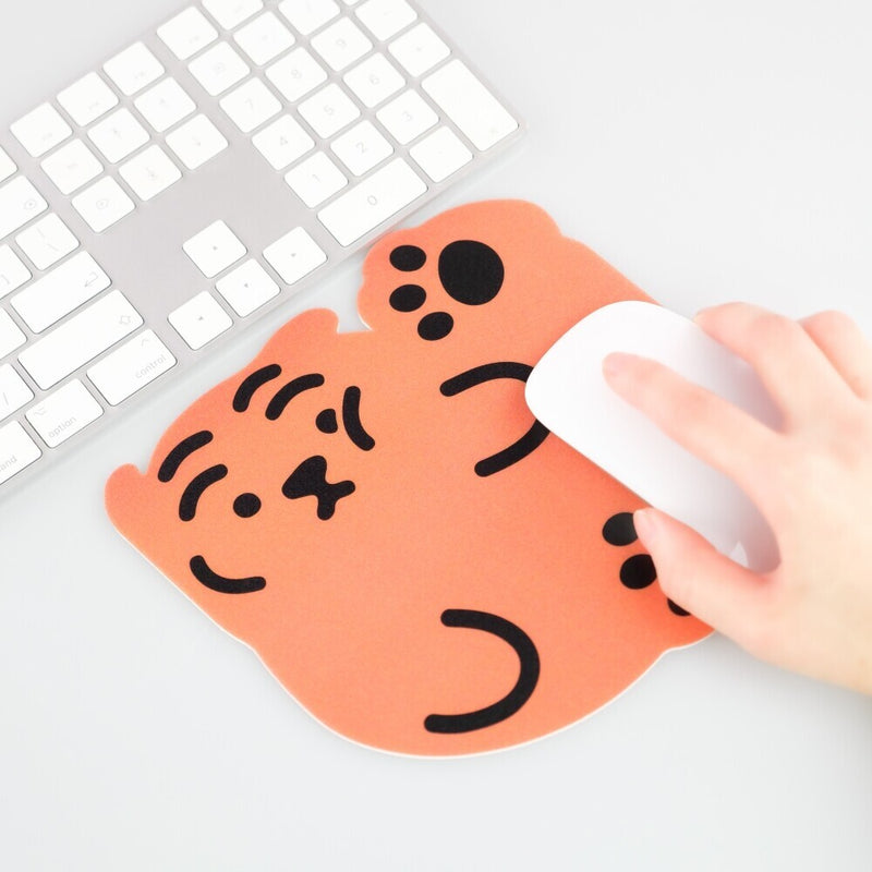 [12PM] Square tiger PVC mouse pad