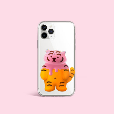 Pink Choco Tiger iPhone case 4 types