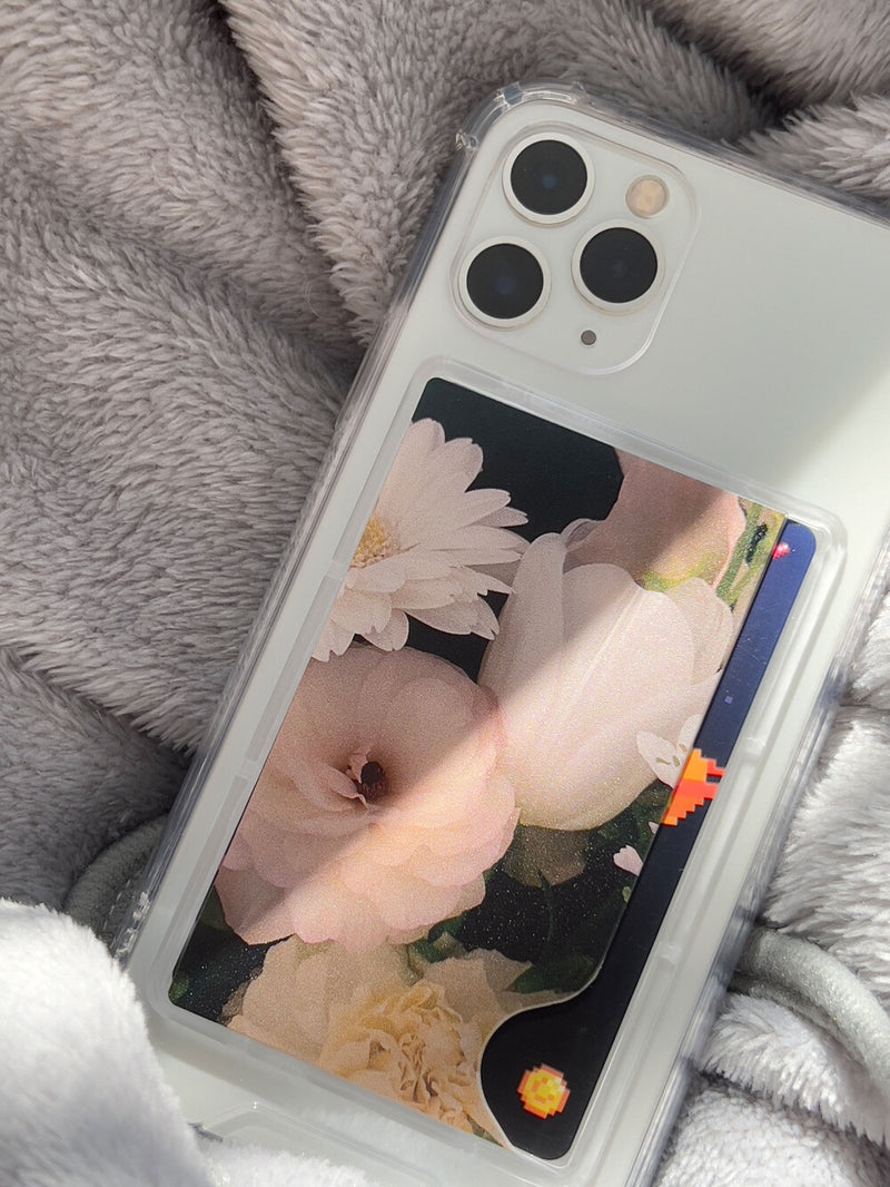 Card storage smartphone case Spring Flower B