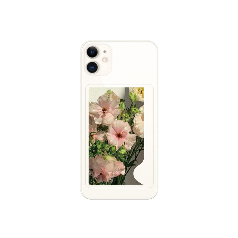 Card storage smartphone case Pink Flowers