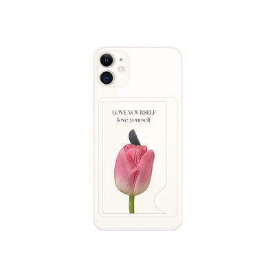 Card storage smartphone case Single Tulip
