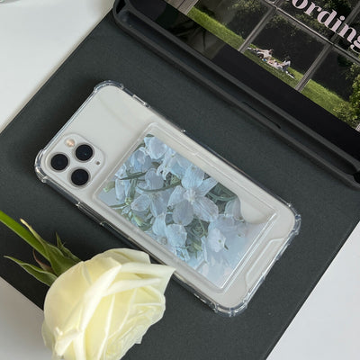 Card storage smartphone case Delphinium
