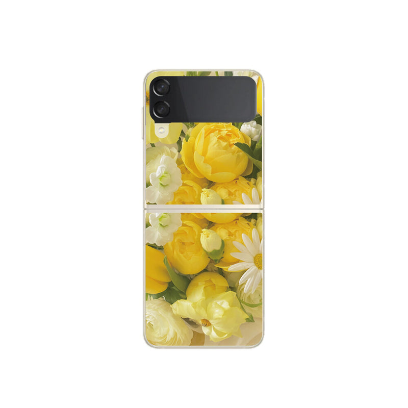 Yellow Flowers2 Z Flip3/4 Gel Hard Case