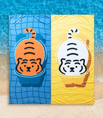 [12PM] Swimming Tiger ビーチタオル 2種