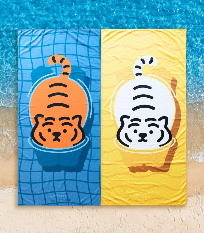 Swimming Tiger ビーチタオル 2種