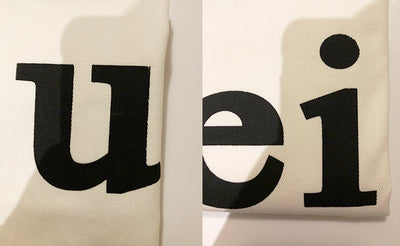 [ROOM 618] Aeiou Logo Bag (Cotton 100%) White