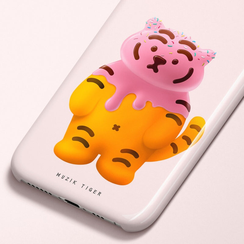 Pink Choco Tiger iPhone case 4 types