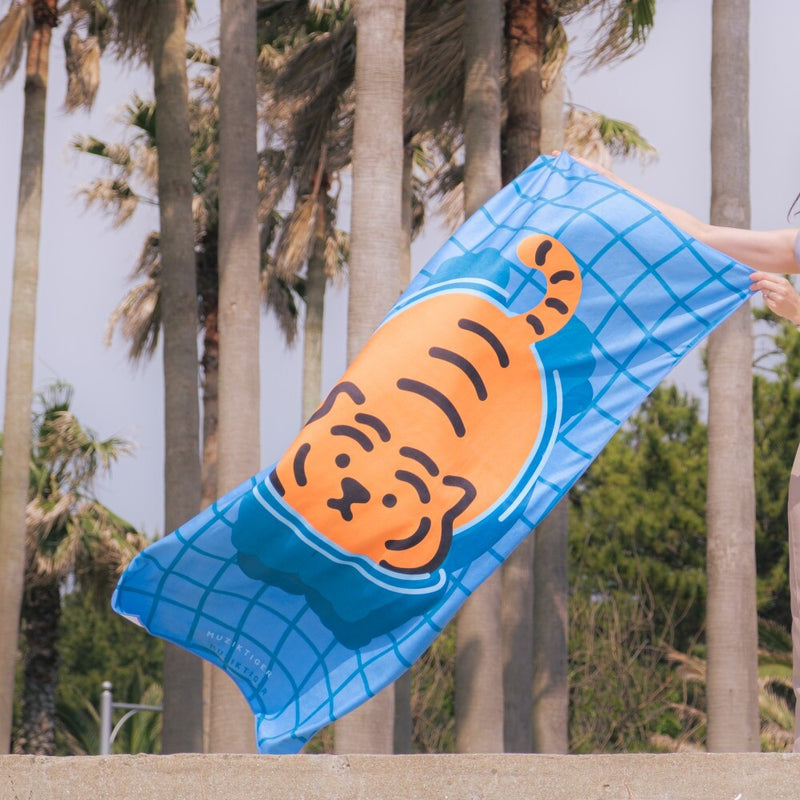 Swimming Tiger ビーチタオル 2種