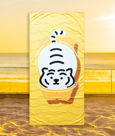 [12PM] Swimming Tiger Beach Towel 2 types 