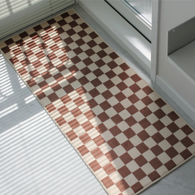 Checkerboard Design floor mat 2size 5colors