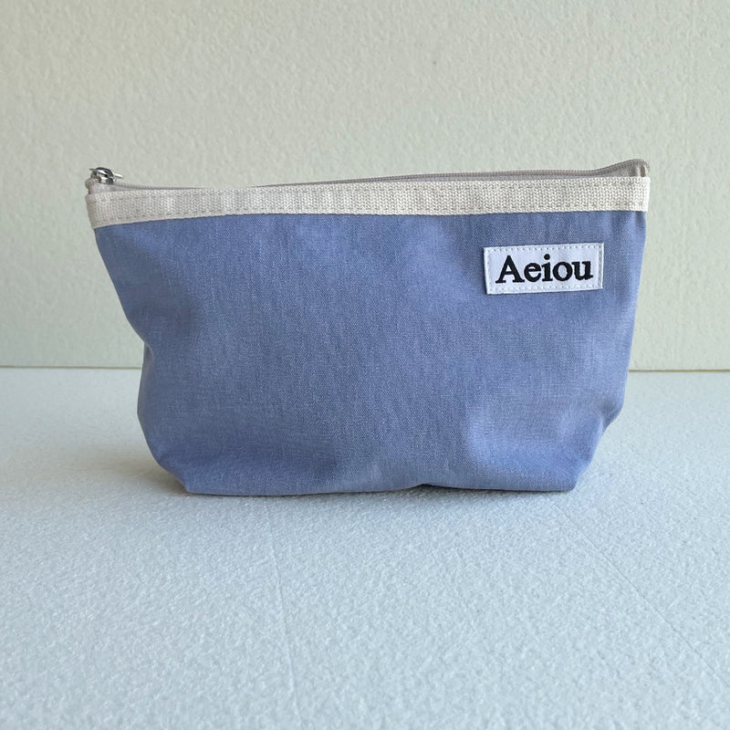 Aeiou Basic Pouch (L Size) Blueberry