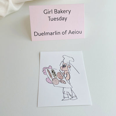Girl Bakery ステッカー／Tuesday 6枚セット