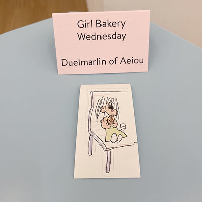 Girl Bakery ステッカー／Wednesday 6枚セット