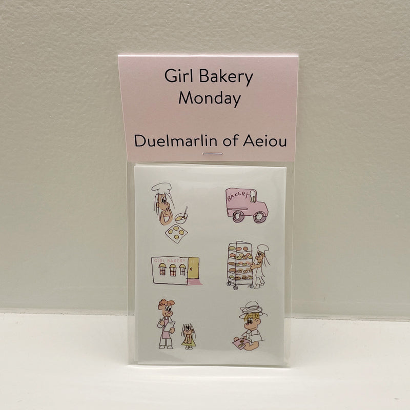 Girl Bakery ステッカー／Monday 2枚セット
