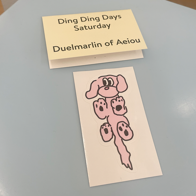 Ding Ding Days Sticker/Saturday Set of 6