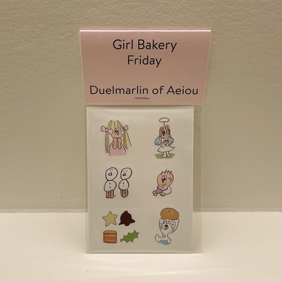 Girl Bakery sticker/Friday 2 sheets set