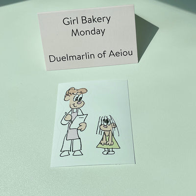 Girl Bakery ステッカー／Monday 6枚セット