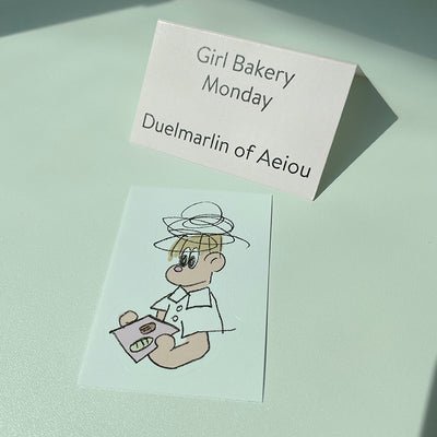 [BONBON] Girl Bakery ステッカー／Monday 6枚セット